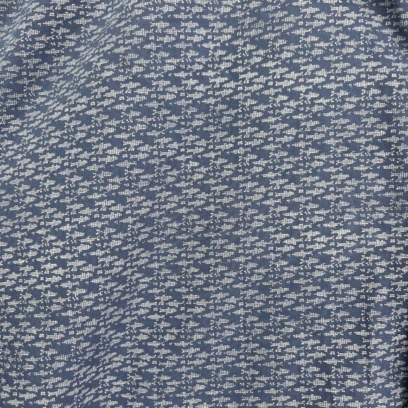 Anthony of London Blue Fish AOP Short Sleeves Dress Button Up Shirt Men Size L - Picture 4 of 14